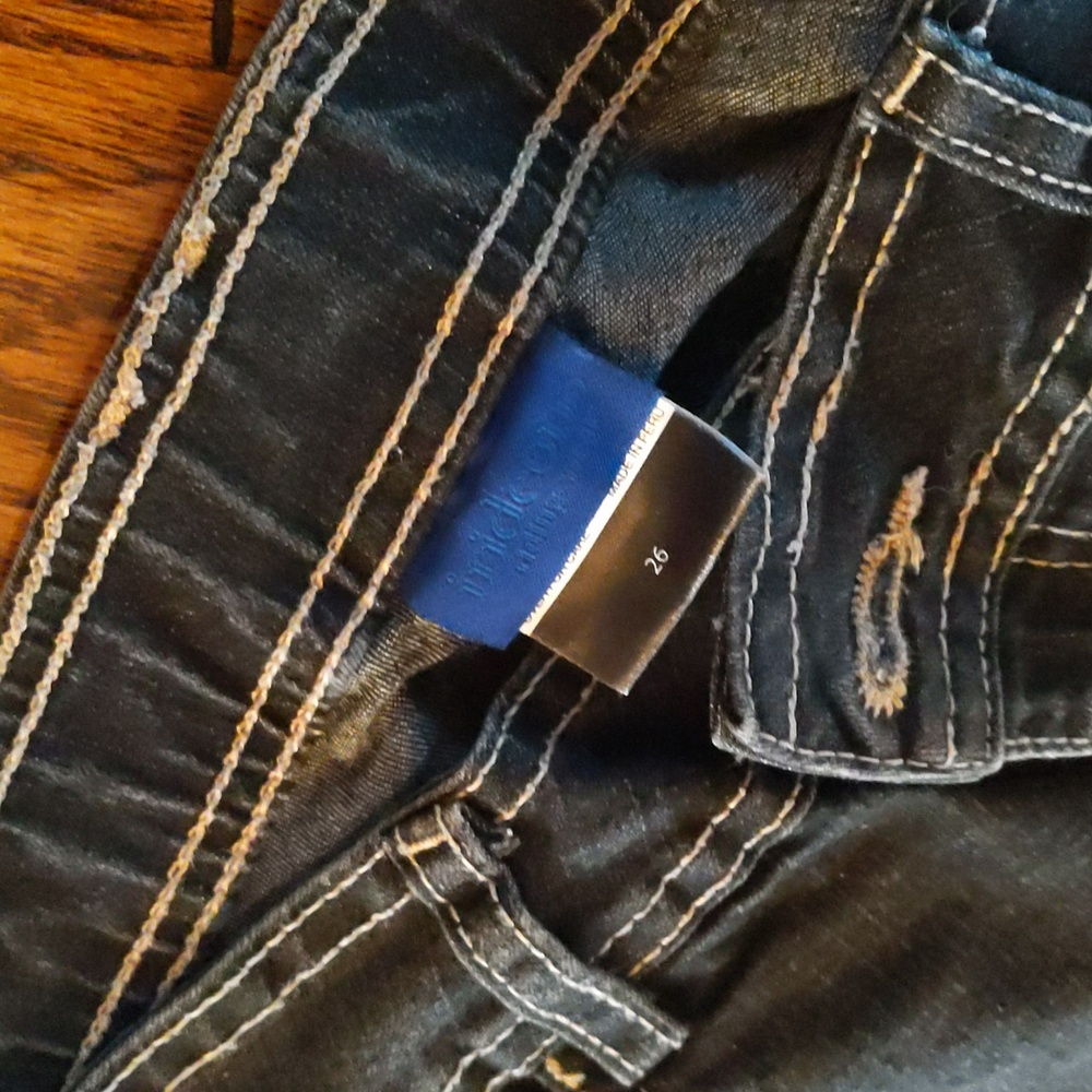 Women's Irideon denim breeches. - Picture 2 of 3